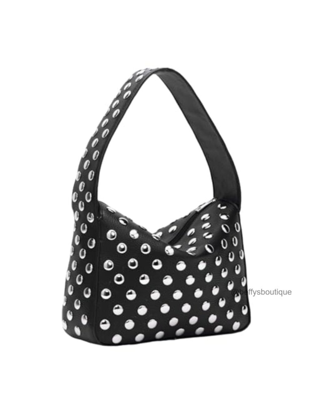 Studded Y2K Shoulder Bag Punk Small Shouder Purse Vegan Leather Handbag